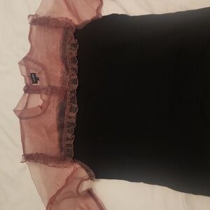 Concept Sheer Pink Top, Very Good Conditio